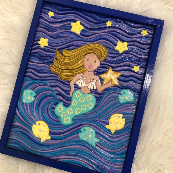 Bon Bon "Mermaid painting in acrylics" - Picture 1 of 3